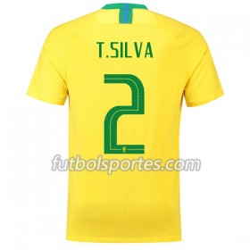 Camisetas Brasil T.Silva 2 Primera Equipacion Mundial 2018